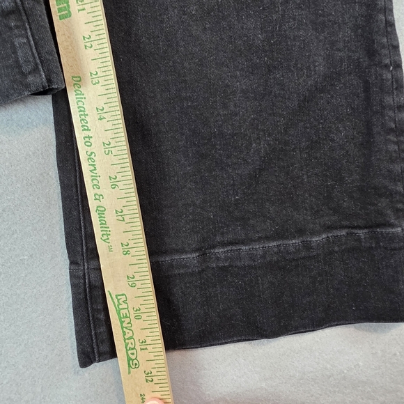 J. Crew Denim Trouser In 1996 Semi-stretch Black Wash Wide Leg Jeans sz 27 - Picture 11 of 12